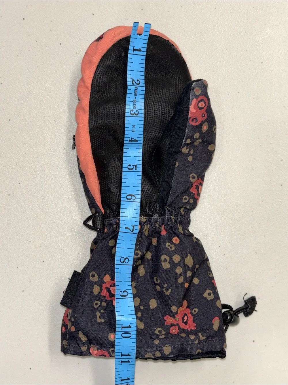 Dakine kids floral mittens gloves L 8-10